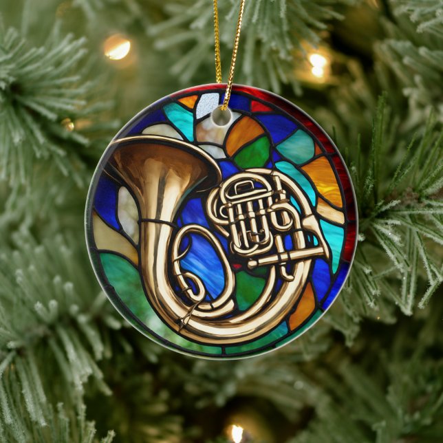 Décoration En Céramique Instrument de musique française Horn (Arbre)