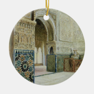 Décoration En Céramique Intérieur d'Alhambra, Grenade (la semaine)