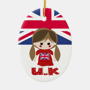 Décoration En Céramique International - British Girl - SRF