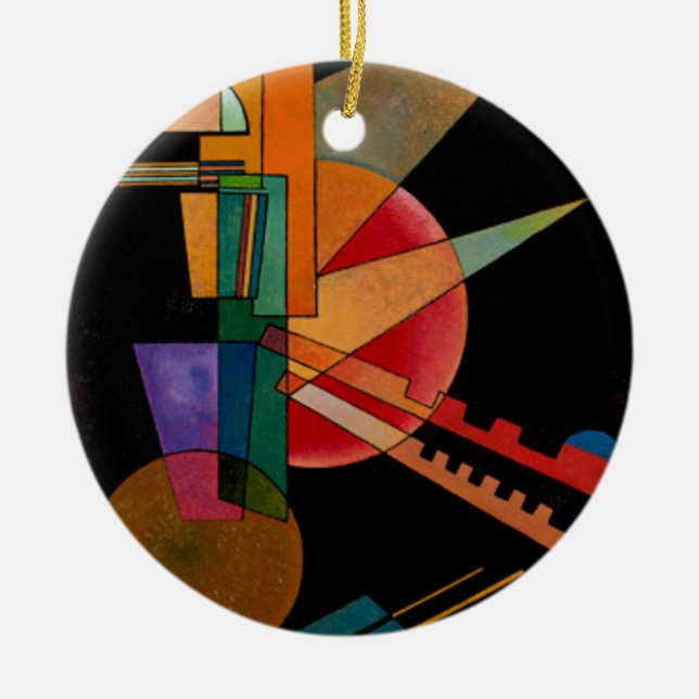Décoration En Céramique Interprétation Abstraite par Wassily Kandinsky (Devant)