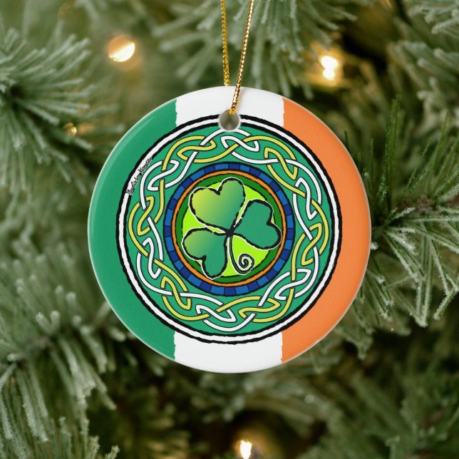 Décoration En Céramique Irish shamrock (Arbre)