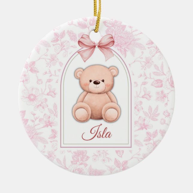 Décoration En Céramique Isla | Conception personnalisée d'ours en peluche  (Devant)