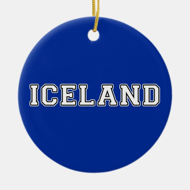 Décoration En Céramique Islande (Devant)