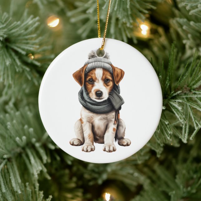 Décoration En Céramique Jack Russell Terrier Chien personnalisé (Arbre)