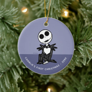 Décoration En Céramique Jack Skellington Premier Noël du bébé