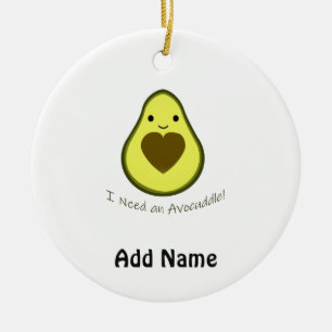 Décoration En Céramique J'ai besoin d'Avocuddle Cute Kawaii Avocado