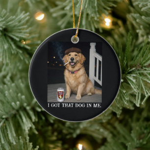 Décoration En Céramique J'ai Ce Chien En Moi, Mème Amusant de Golden Retri