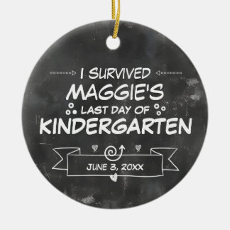 Décoration En Céramique J'ai survécu à la DERNIÈRE journée des enfants de