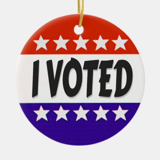 Décoration En Céramique J'ai voté (Devant)