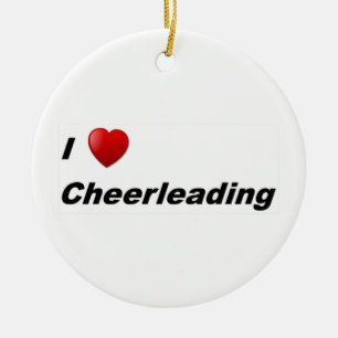 Décoration En Céramique J'Aime Cheerleader