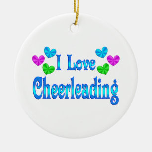 Décoration En Céramique J'aime Cheerleading