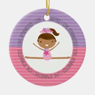 Décoration En Céramique J'AIME l'ornement de Noël de GYMNASTIQUE