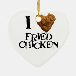 Décoration En Céramique J'aime l'ornement de poulet frit