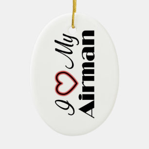 Décoration En Céramique J'aime mon aviateur