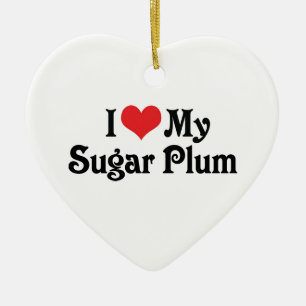 Décoration En Céramique J'aime mon Sugar Plum