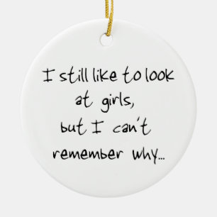 Décoration En Céramique J'aime toujours regarder les filles-ornement