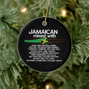 Décoration En Céramique Jamaïcain Mélangé Avec La Jamaïque Fière
