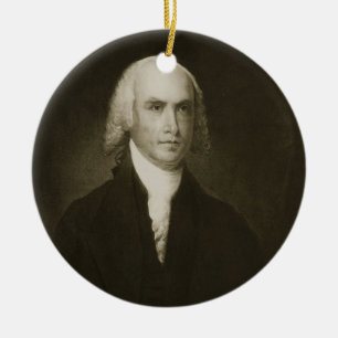 Décoration En Céramique James Madison, 4ème Président des États-Unis