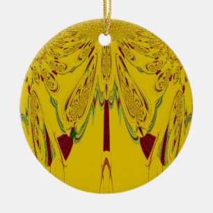 Décoration En Céramique jaune