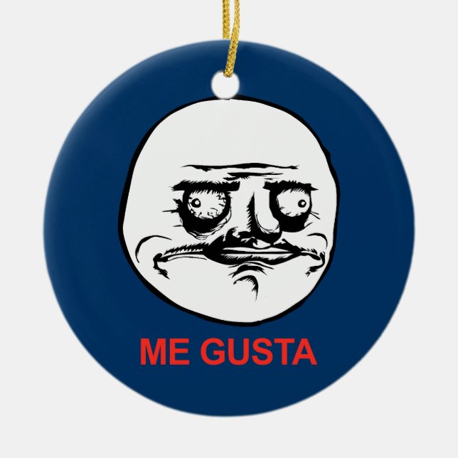 Décoration En Céramique Je Gusta fait face à Meme (Devant)