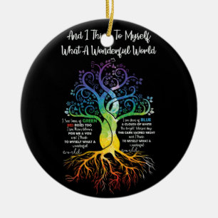 Décoration En Céramique Je Me Pense Comme Une Merveilleuse Hippie Mondiale