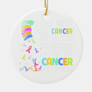 Décoration En Céramique Je N'Aime Pas Le Cancer