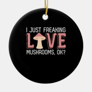 Décoration En Céramique Je Ne Fais Que Freiner Les Champignons D'Amour