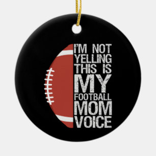 Décoration En Céramique Je ne hurle pas Ceci est mon cadeau de football ma