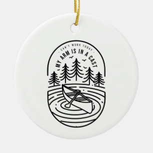 Décoration En Céramique Je ne peux pas travailler aujourd'hui mon bras est