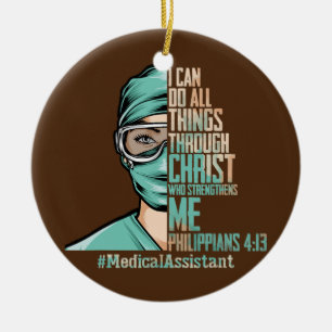 Décoration En Céramique Je Peux Faire Toutes Les Choses Par Le Christ RN I