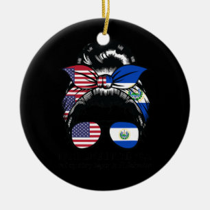 Décoration En Céramique Je peux vivre aux USA mais a commencé EL Salvador 