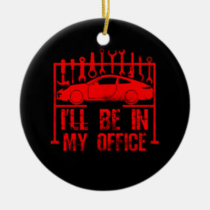 Décoration En Céramique Je serai dans mon bureau