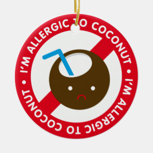 Décoration En Céramique Je suis allergique aux noix de coco ! Allergie de