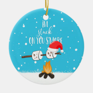 Décoration En Céramique Je suis coincé sur ta blague de plus drôle Noël