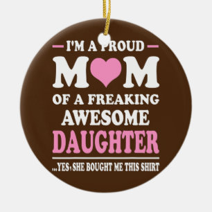 Décoration En Céramique Je suis Fier Les Cadeaux De Maman De Fille Mères D