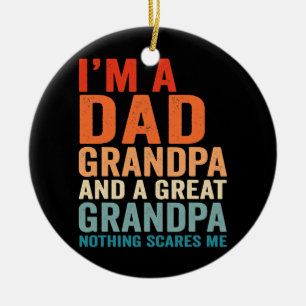 Décoration En Céramique Je suis un papa grand-père grand rien ne me fait p