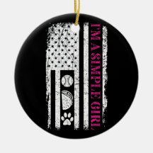 Je suis une fille simple softball Tacos Chiens Éta