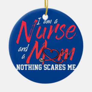 Décoration En Céramique Je Suis Une Infirmière Et Une Mère Rien Ne Me Fait