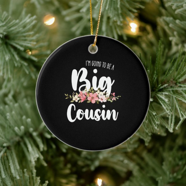 Décoration En Céramique Je Vais Être Un Gros Cousin (Arbre)