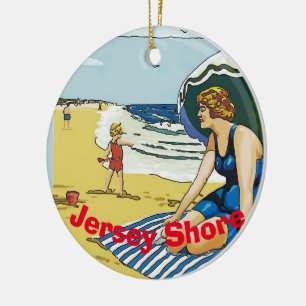 Décoration En Céramique Jersey Shore, ajouter, modifier du texte
