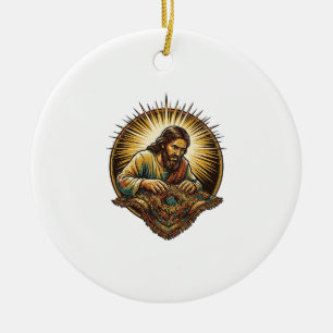Décoration En Céramique Jésus a laissé tomber une petite carte SD Perdue d