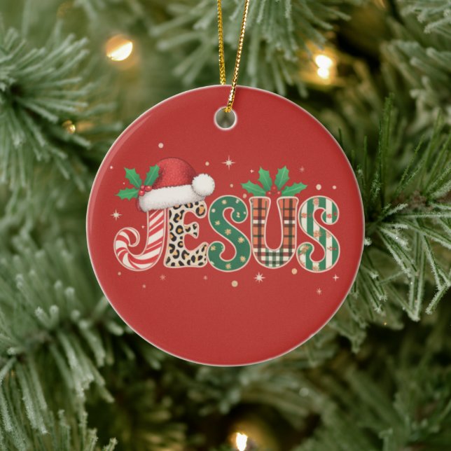 Décoration En Céramique Jésus chrétien Religieux Dire Foi Bible Verse (Arbre)