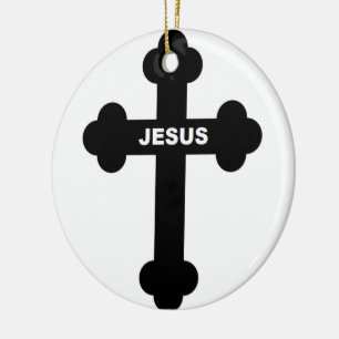 DÉCORATION EN CÉRAMIQUE JESUS CROSS