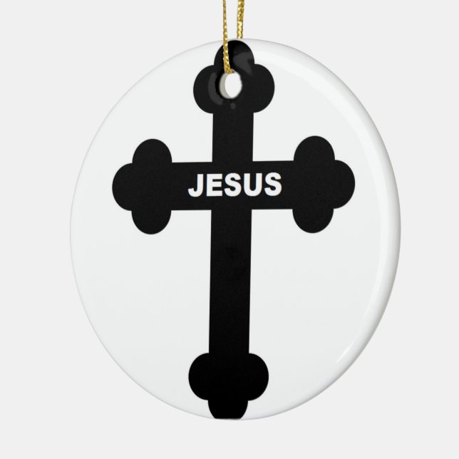 DÉCORATION EN CÉRAMIQUE JESUS CROSS (Gauche)
