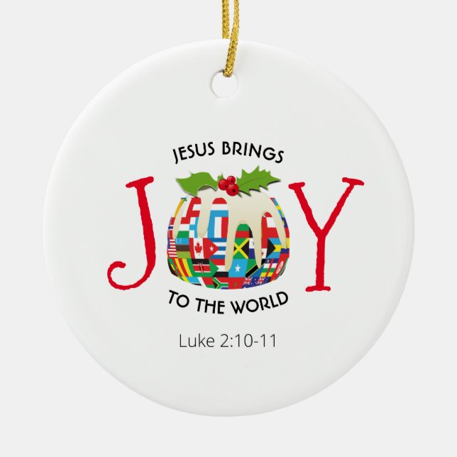Décoration En Céramique JESUS | JOIE AU MONDE | Christian | Noël (Devant)