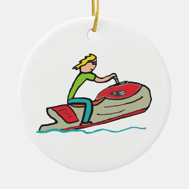 Décoration En Céramique Jet Ski (Devant)