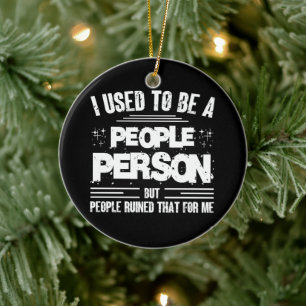 Décoration En Céramique J'Étais Une Personne Populaire Socialement Awkward