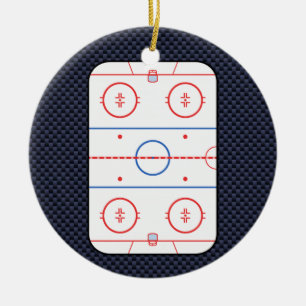 Décoration En Céramique Jeu de hockey Compagnon de fibre de carbone style