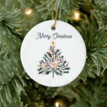 Joli arbre de Noël de style Tole minimaliste