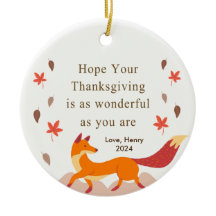 Joli Thanksgiving Renard d'automne